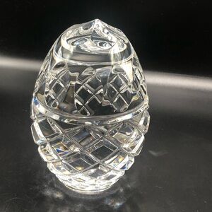 High Crystal Egg Faceted Paperweight Beautiful PreOwned